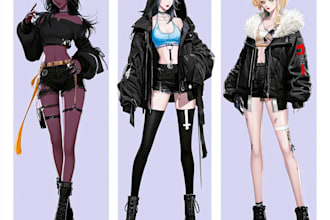 do paint anime character art or anime illustration