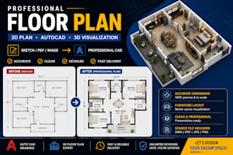 design an architectural plan sketchup modeling 2d floor plan house plan