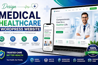 design medical healthcare wordpress website
