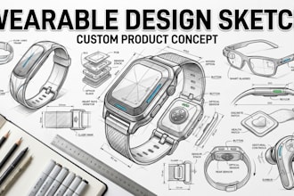 do industrial and product design sketch