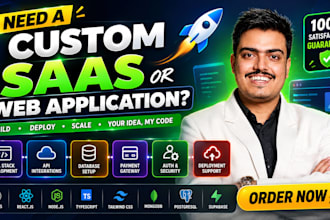 be your next js developer for a custom saas web app
