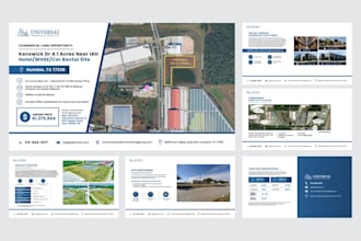 design premium real estate marketing brochure, listing presentations, flyers