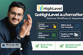 setup gohighlevel automation workflows triggers and email sequences