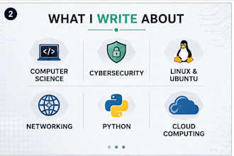 write technical articles about technology and cybersecurity