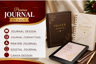 journal design digital journal prayer journal journal formatting canva design