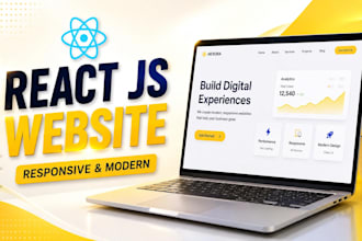 build a responsive react js website or web application