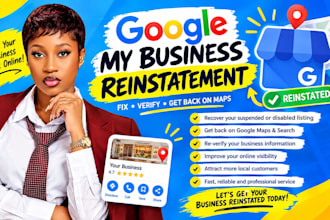 fix google my business suspension, reinstate gmb and suspended business profile