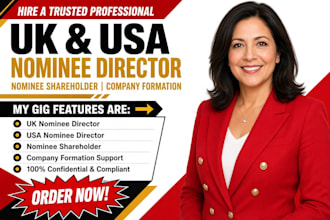 provide professional UK USA and germany nominee director nominee shareholder