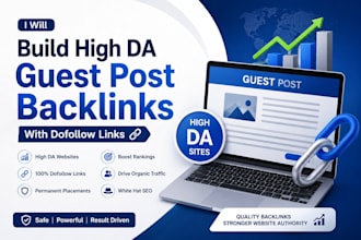 build high da guest post backlinks with dofollow links