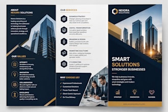 design a professional brochure flyer or company profile