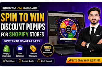 build a spin to win popup for shopify  to boost conversions