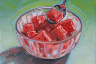 create a pop vintage still life painting