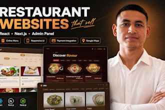 build a modern restaurant or cafe website with digital menu
