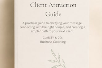design a professional lead magnet, ebook, or PDF guide