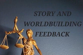 review your story outline, plot, characters, and world building