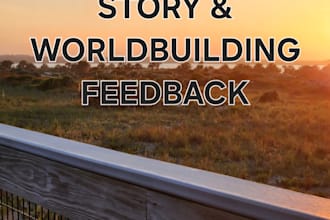 review your story outline, plot, characters, and world building