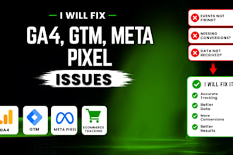 fix ga4, GTM, meta pixel and conversion tracking issues