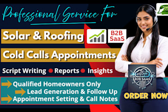 be appointment setter for solar cold calls roofing lead home service cold caller