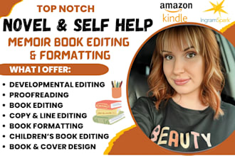developmental book editing and formatting novel editor proofreading self help