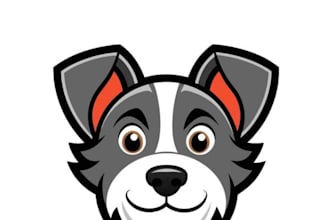 design custom pet logo design dog, cat, animal branding