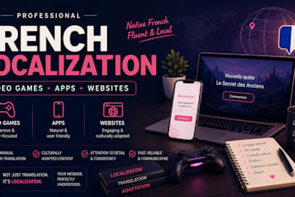 localize your game or app into french