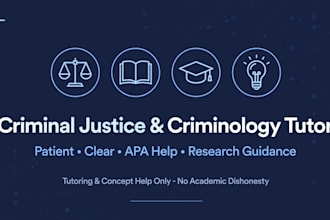 tutor criminal justice, criminology, and homeland security