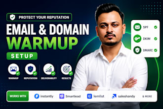 set up email and domain warmup to protect your sender reputation