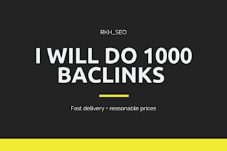 do 1000 backlinks seo