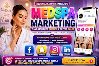 setup medspa social media marketing leads peptide website facebook ads instagram
