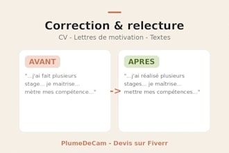 je corrige et améliore ton texte, mémoire ou CV