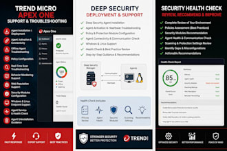 provide trend micro apex one and deep security support