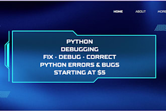 fix and debug your python code