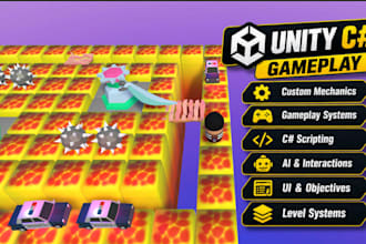 develop gameplay features and mechanics in unity engine