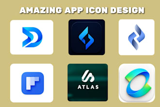 design a modern app icon for ios and android