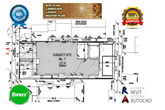 design your 2d site plan and landscape plan