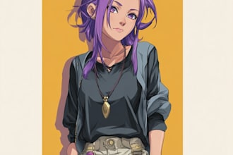 draw a character in manga style