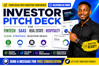 investor pitch deck for fintech saas  real estate hospitality