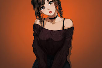 draw a manga character design