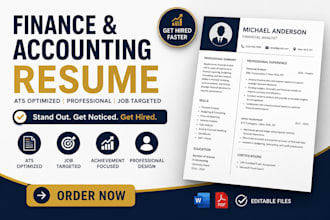 write an ats optimized finance and accounting resume