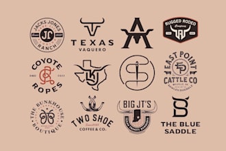 do cattle brand, western, ranch logo creation brand