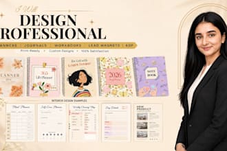 design planner journal and workbook for kdp or print