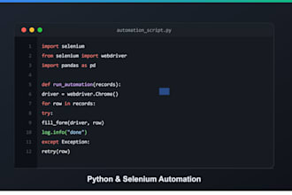 build python selenium automation scripts and web scrapers