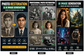 do ai image generation and professional photo restoration