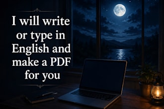 write english on PDF