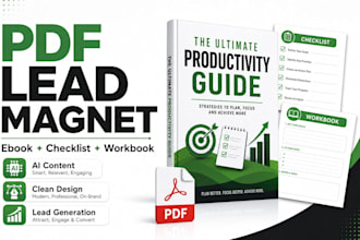 create a professional PDF lead magnet ebook or checklist using ai