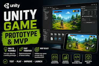 build a playable unity game prototype or mvp