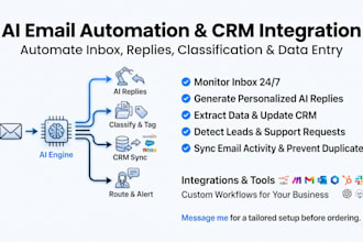 build your email automation auto reply, tagging, crm, ticketing system
