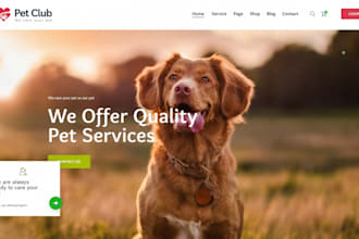 design wix pet grooming website dog training pet spa booking website
