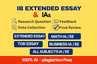 do ib extended essay,ia , ee,  hl and sl
