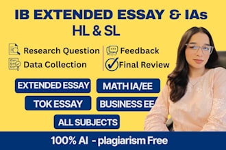do ib extended essay,ia , ee,  hl and sl